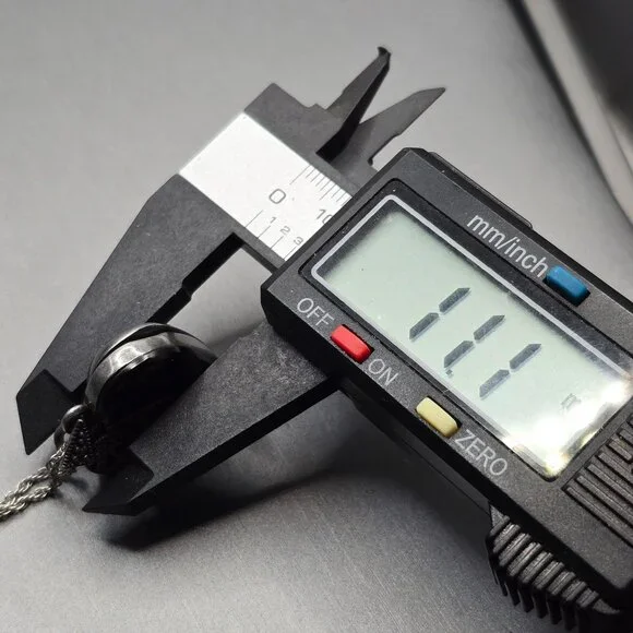 VTG FAS Sterling Silver Marcasite Onyx Heart Locket Pendant 1" Cutouts Signed - Picture 11 of 13